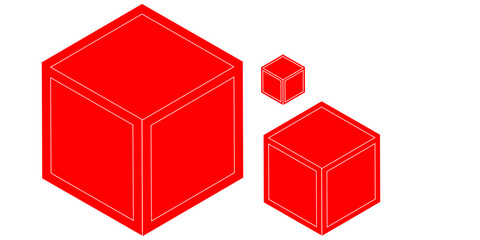 Modern and editable cube icon. Simple icons vector illustration. seamless pattern with cube. Vector Illustration of Science, Technology and Medical Concept Hexagon on Transparent Background.