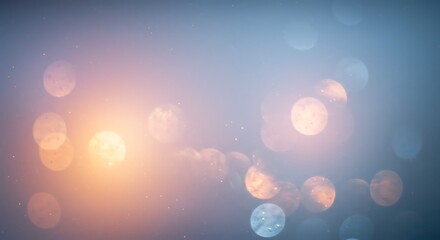 Abstract Bokeh Background Warm and Cool Light Blends