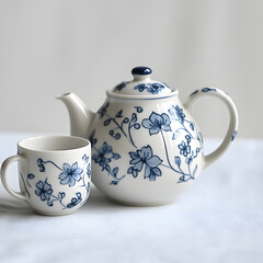 teapot and cup