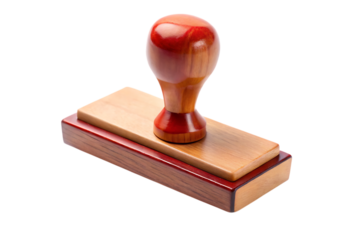 Rubber Stamp Isolated on White Background – Transparent PNG, AI Generated