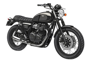 Fototapeta premium Motorcycles on a white background 