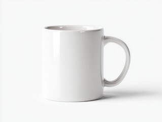 Blank white mug, studio shot (1)