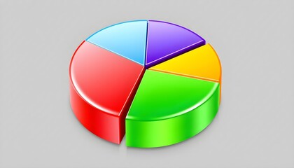 Obraz premium colorful pie chart