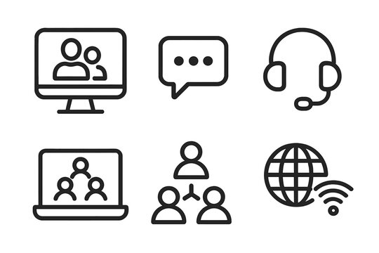 Technology in communication facilitates virtual meetings, chat functions, and global connectivity for workplaces