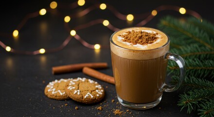 Cozy holiday drink preparation festive kitchen food photography warm atmosphere close-up comforting concept