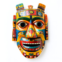 a beautiful mask on white background