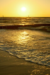 sunset on the beach © Mateusz