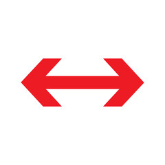 Fototapeta premium red arrow direction