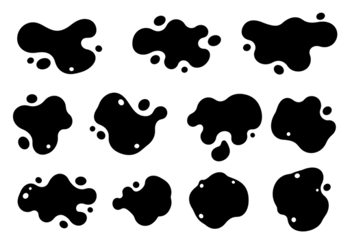 Microscopic View of Cellular Structures on transparent background