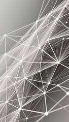 Obraz premium Delicate lines weave a complex web-like structure