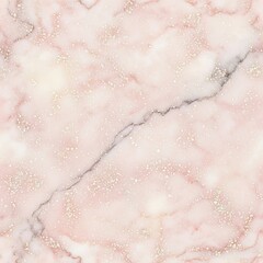 Delicate Pink Marble Texture with Gold Glitter
