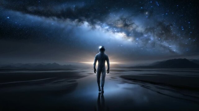 space explorer, lunar surface, cooler, Earth, starry sky, astronaut, moon, space travel, celestia
