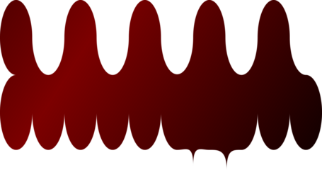 hand drawn vector illustration of a red paint brush