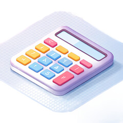 3D ICON Pixel Art Calculator Business  Finance Icon transparent PNG illustration