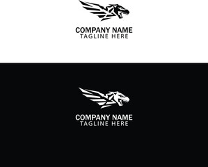 Fototapeta premium Eagle Logo with WiFi Signal Modern Technology Branding