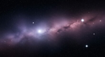 Obraz premium Celestial Nebula with Bright Stars and Cosmic Dust