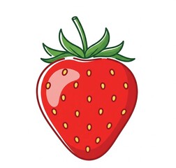 strawberry isolated on white background