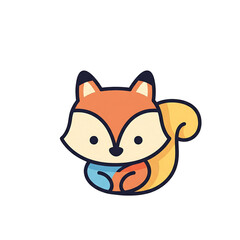 Obraz premium fox and cat and dog