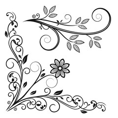 Decorative Dividers and Ornamental Borders – Elegant Vintage Line Art with Floral Accents and Creative Embellishments