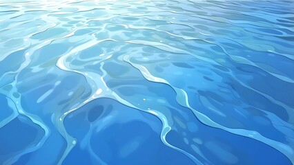 キラキラ光の波紋を反射する水面テクスチャ