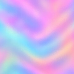 Obraz premium Wavy Iridescent Foil Pastel Background