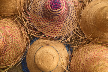 Fundo de festa de São João tradicional, padrão para decorar festas juninas, estampa com pilha de...