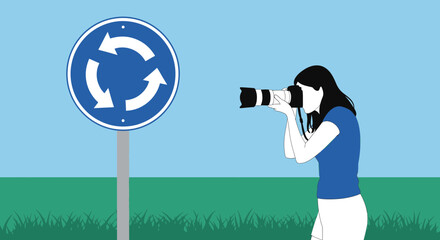 Photographing Traffic Circles Capturing The Essence Of Road Safety Regulations