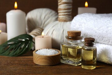 Spa treatment concept. Anti-stress, detox, wellness. Aromatherapy, atmosphere of relaxation, calm and pleasure.