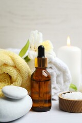 Spa accessories in massage room