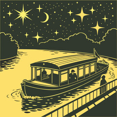 "Vector Illustrations of Cityscapes, Landmarks, Bridges, and Architectural Interiors"