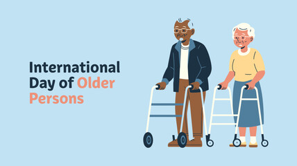 Celebrating international day of older persons with a diverse couple
