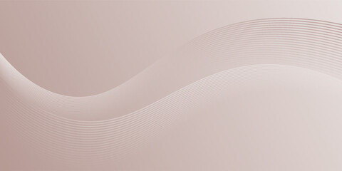 Abstract rose gold background. Shiny metallic wave stripes line element. Modern luxury template design. Glowing wavy lines. Suit for banner, poster, flyer, card, brochure, presentation, website