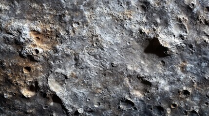 Lunar Surface: Close-Up of Cratered Terrain
