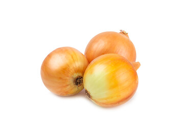 Onion isolated on white background. onion slice. onion rings. Fresh Yellow Onion. Natural, fresh, vegetarian food. Agricultural products. Healthy eating. Vegetables. Farmer's market.