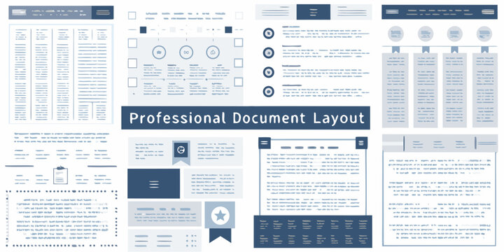 Variety of Professional Document Layouts and Templates for Business and Design - Powered by Adobe