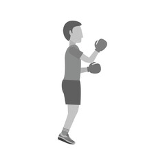 Boxer Training Illustration