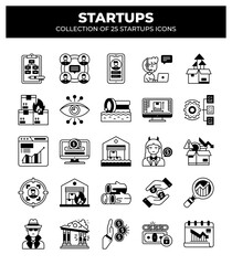Startup Icons: Collection of 25 Business Icons