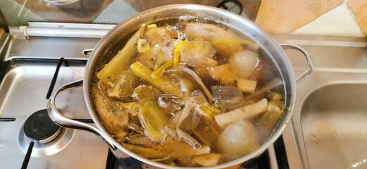 broth with vegetables