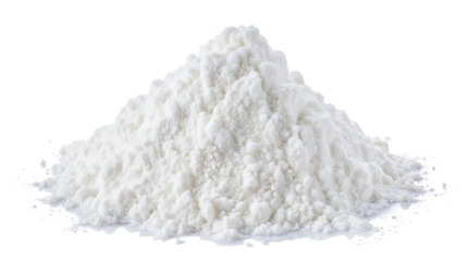 Cornstarch (handful of powder) , isolated on transparent background, png
