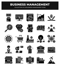 Obraz premium Collection of 25 Business Management Icons: Streamline Your Workflow