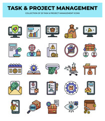 25 Task & Project Management Icons: Streamline Your Workflow