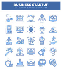 Business Startup Icons. 25 Essential Icons for Your Startup