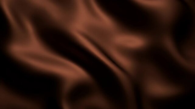 Chocolate Brown Silk Fabric with Smooth Wave Elegant Backdrop Texture Material