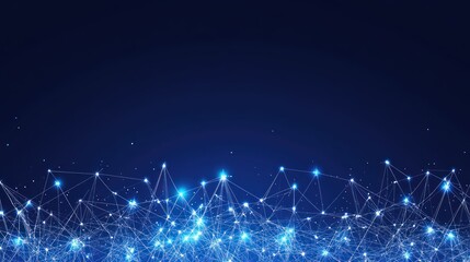 Abstract Network Connection: Digital Data Visualization