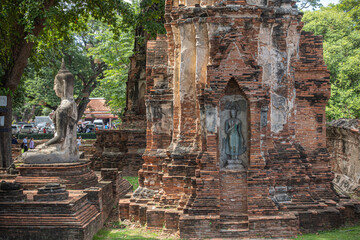 Naklejka premium アユタヤの遺跡 タイ王国