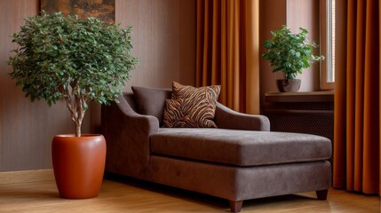 Cozy living room design urban setting interior photography comfortable environment warm viewpoint relaxation concept