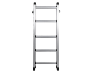 Heavy-duty aluminum extension ladder isolated on transparent background PNG (2)