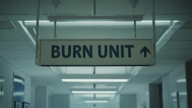Burn unit in the hospital.
