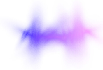 Abstract neon light leaks overlay effect cutout on transparent background, film grain texture effect, grunge rough glowing color gradients shape for backdrop design, png file