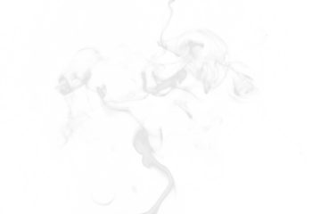 Realistic smoke isolated on transparent white background